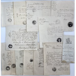 Estonia, Russia Group of historical documents: decisions, testimonies of the municipal court since 1853 (27) & wedding a