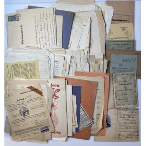 Estonia, Russia, USSR - Group of documents, checks membership cards, permissions, etc