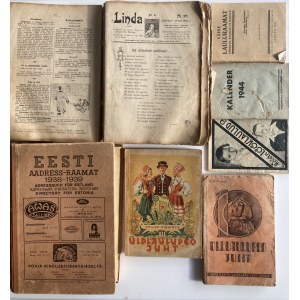 Group of books, newspapers mostly Estonia - Philately, Music, Family, Nature etc (14)
