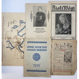 Estonia, Russia USSR - Group of literature about monuments, conference, independence, music, theatre, programs etc (17)