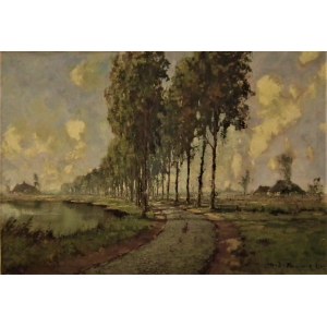 Henri Joseph Pauwels(1903-1989),Landschaft mit einer Straße