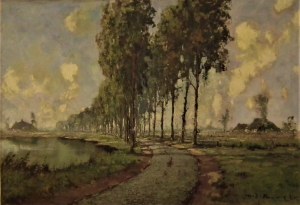 Henri Joseph Pauwels(1903-1989),Pejzaż z drogą