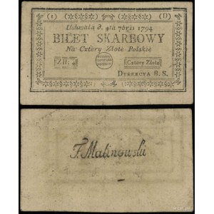 Polska, 4 złote polskie, 4.09.1794