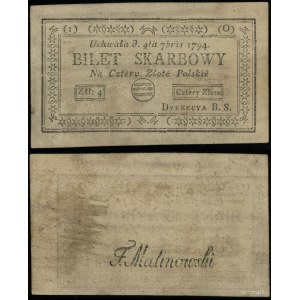 Polska, 4 złote polskie, 4.09.1794