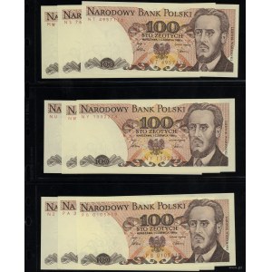 Poland, set: 43 x 100 zloty, 1.06.1986