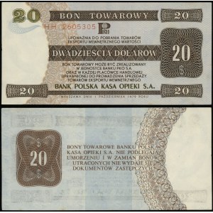 Polen, 20 USD Gutschein, 1.10.1979