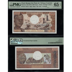 Chad, 500 francs, no date (1974)