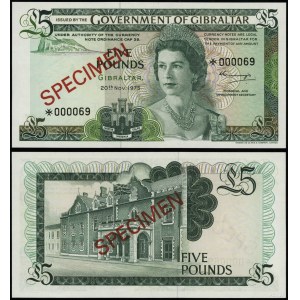 Gibraltar, 5 funtów, 20.11.1975 (1978)