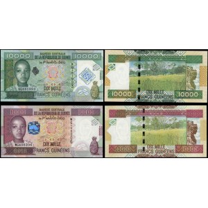 Gwinea, zestaw 4 banknotów, 1971-2012