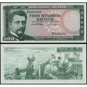 Iceland, 500 kroner, 29.03.1961