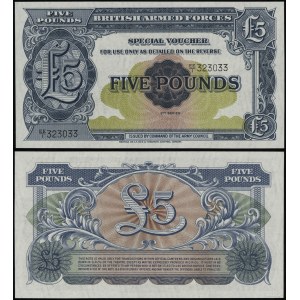 Wielka Brytania, 5 funtów, 1958
