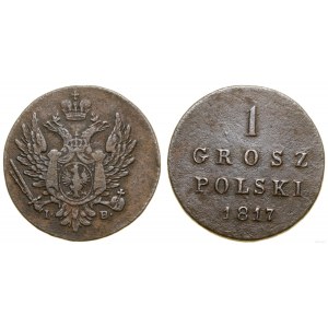 Polska, 1 grosz polski, 1817 IB, Warszawa