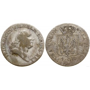 Niemcy, 4 grosze (1/6 talara), 1796 A, Berlin