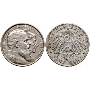 Niemcy, 5 marek, 1906, Karlsruhe