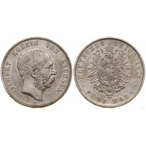 Germany, 5 marks, 1876 E, Muldenhütten