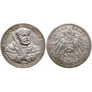 Niemcy, 5 marek, 1908, Berlin