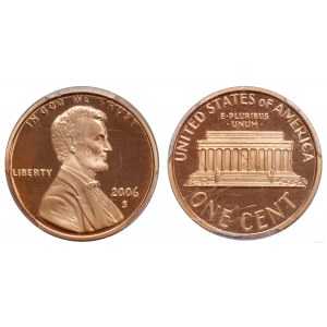 Stany Zjednoczone Ameryki (USA), 1 cent, 2006 S, San Francisco
