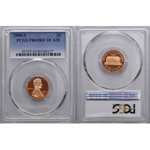 Stany Zjednoczone Ameryki (USA), 1 cent, 2006 S, San Francisco