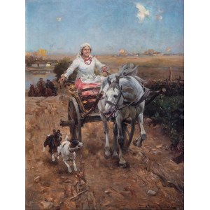 Alfred Wierusz-Kowalski (1849 Suwałki - 1915 Munich), Merry Ride