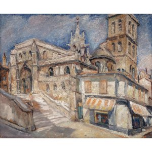 Mela Muter (1876 Warschau - 1967 Paris), Avignon, Kirche von Saint-Agricole, 1935.