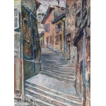 Mela Muter (1876 Warsaw - 1967 Paris), Pair of paintings: Street in Avignon and View of the Bell Tower of the Church of Saint-Didier