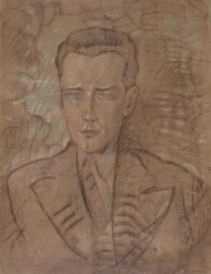 Stanisław Ignacy Witkiewicz (1885 Warszawa - 1939 Jeziory na Polesiu), Portret mężczyzny, 1936 r.