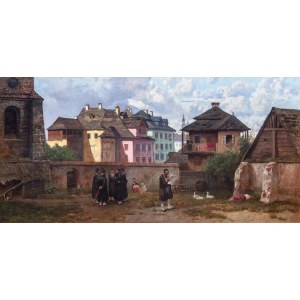 Jozef Rapacki (1871 Warsaw - 1929 Olszanka near Skierniewice), At the Kazimierz in Cracow, 1916.