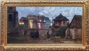 Józef Rapacki (1871 Warszawa - 1929 Olszanka k. Skierniewic), Na krakowskim Kazimierzu, 1916 r.