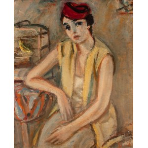 Zygmunt Menkes (1896 Lviv - 1986 Riverdale), Woman with a canary