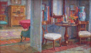 Zofia Albinowska-Minkiewiczowa (1886 Klagenfurt - 1971 Lwów), W salonie