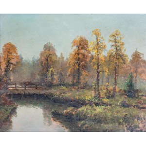 Wiktor Korecki (1890 Kamieniec Podolski - 1980 Milanówek), Autumn Landscape