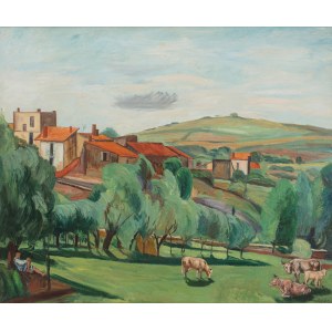 Szymon Mondzain (1888 Chelm - 1979 Paris), Pasture, 1928.
