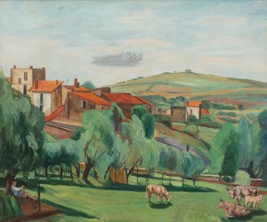 Szymon Mondzain (1888 Chełm - 1979 Paryż), Pastwisko, 1928 r.