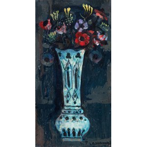 Joseph Pressmane (1904 Beresteczko- 1967 Paris), Vase with flowers