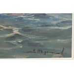 Eugeniusz Dzierzencki (1905 Warsaw - 1990 Sopot), Cutter at Sea