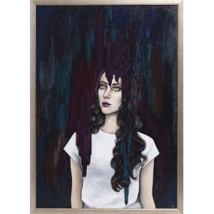 Aneta Biel, Female Portrait from the series Between Night and Day, 2017