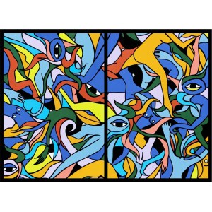 Maria Michoń, Diptych, from the series 24 Caprices