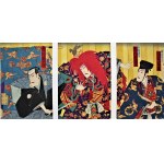 Toyohara CHIKANOBU [1838-1912], Aktorzy kabuki
