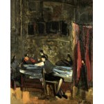 Alfred Aberdam (1894 Lwów - 1963 Paryż), W pracowni (53)