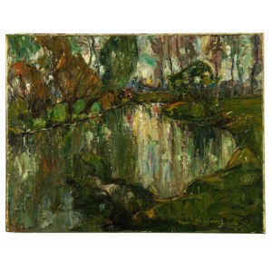 Mieczyslaw Rakowski (1882 Więckowice - 1947 Brussels), Landscape by the River (55)