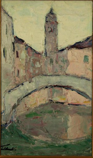Włodzimierz Terlikowski (1873 Poraj k. Łodzi - 1951 Paryż), Mostek nad kanałem (67)