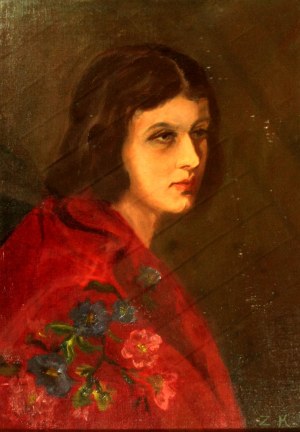 Zofia Krogh (1880 ? - 1931 Warsaw), Portrait of Zofia Paradowska circa 1924.