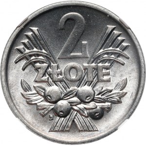Volksrepublik Polen, 2 Gold 1974, Zweithöchste Note bei NGC