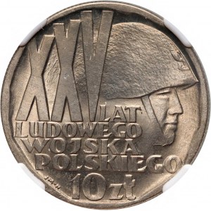 PRL, 10 złotych 1968, XXV Lat Ludowego Wojska Polskiego