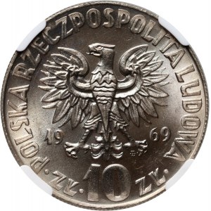 People's Republic of Poland, 10 zloty 1969, Nicolaus Copernicus