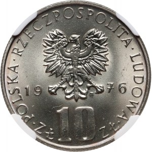 Volksrepublik Polen, 10 Zloty 1976, Bolesław Prus, Zweithöchste Note in NGC