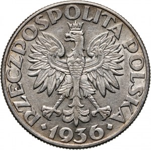 II RP, 5 zlotých 1936, Varšava, Plachetnica
