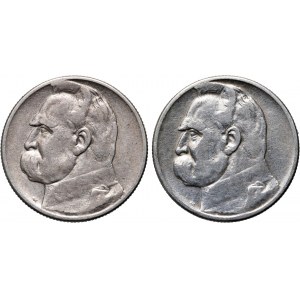 II RP, zestaw 2 x 2 złote 1934, Warszawa, Józef Piłsudski