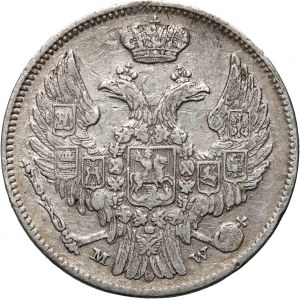 Russische Teilung, Nikolaus I., 15 Kopeken = 1 Zloty 1836 MW, Warschau