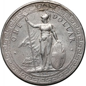 Spojené království, Victoria, Trade Dollar 1901 B, Mumbai